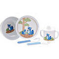 Reed & Barton Hazelnut Hollow Raccoon 5 Piece Dinnerware Set